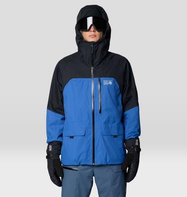 Men's Firefall Insulated Jacket, Color: Berry Blue, Black, image 4