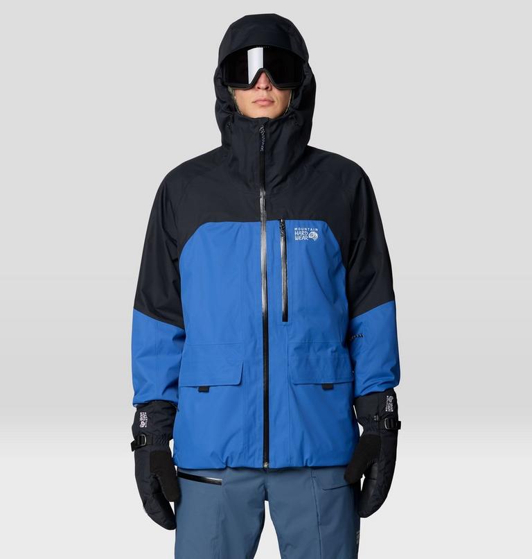 Men's Firefall Insulated Jacket, Color: Berry Blue, Black, image 4