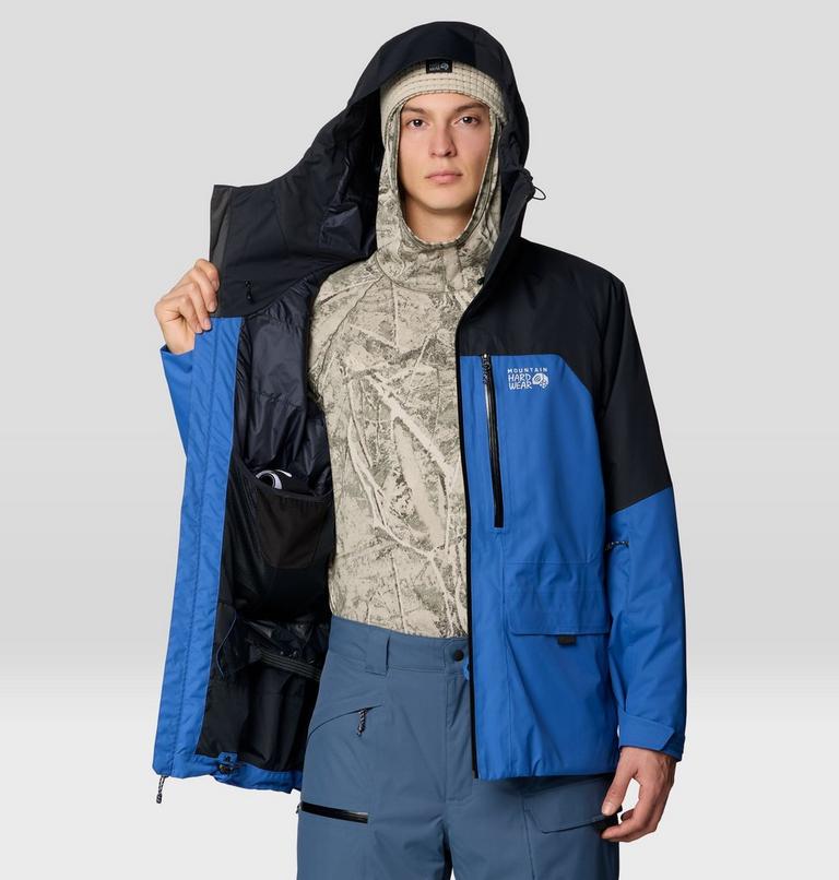 Men's Firefall Insulated Jacket, Color: Berry Blue, Black, image 9