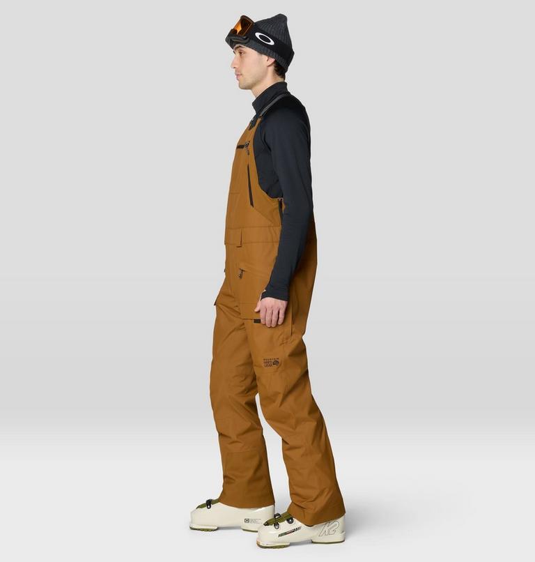 Men's Firefall Insulated Bib, Color: Golden Brown, image 4