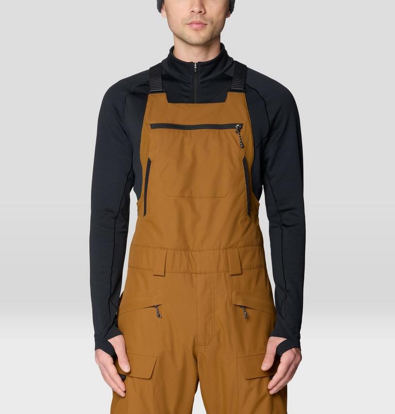 Men's Firefall Insulated Bib, Color: Golden Brown, image 6
