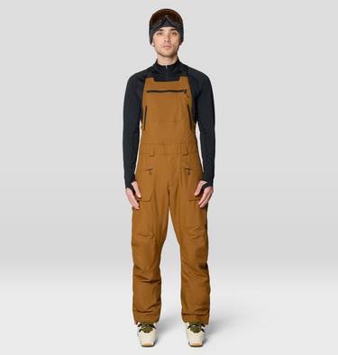 Men's Firefall Insulated Bib, Color: Golden Brown, image 1