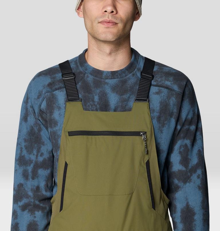 Men's Firefall Insulated Bib, Color: Combat Green, image 6