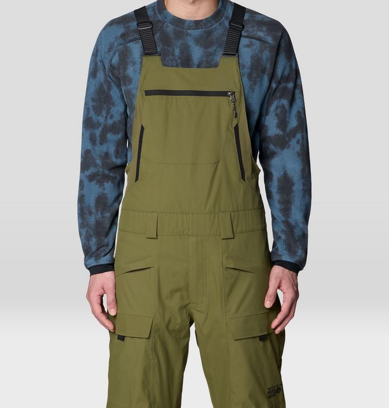 Men's Firefall Insulated Bib, Color: Combat Green, image 7