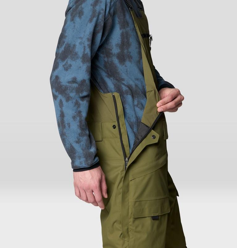 Men's Firefall Insulated Bib, Color: Combat Green, image 9
