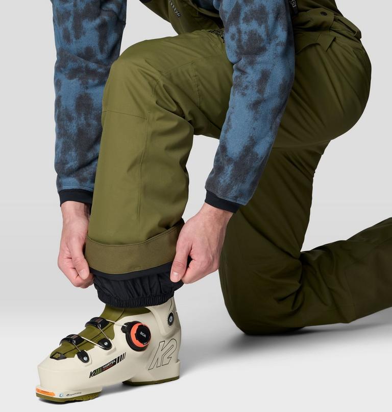 Men's Firefall Insulated Bib, Color: Combat Green, image 11