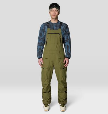 Men's Firefall Insulated Bib, Color: Combat Green, image 5