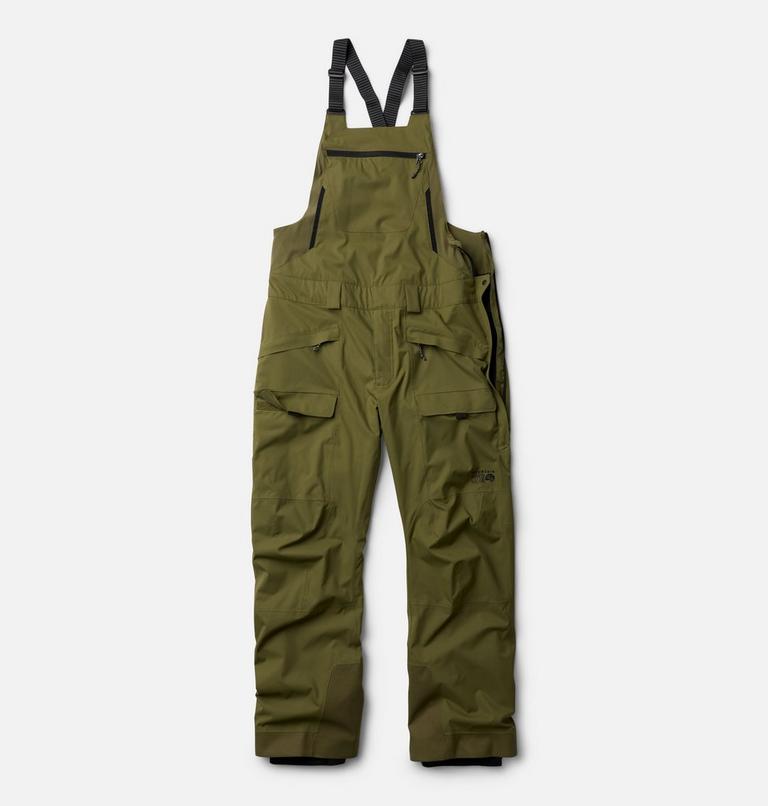 Men's Firefall Insulated Bib, Color: Combat Green, image 3