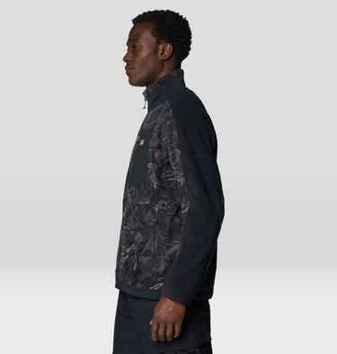Men's Apr&egrave;s Pro Fleece Jacket, Color: Shark Treecover Print, Black, image 7