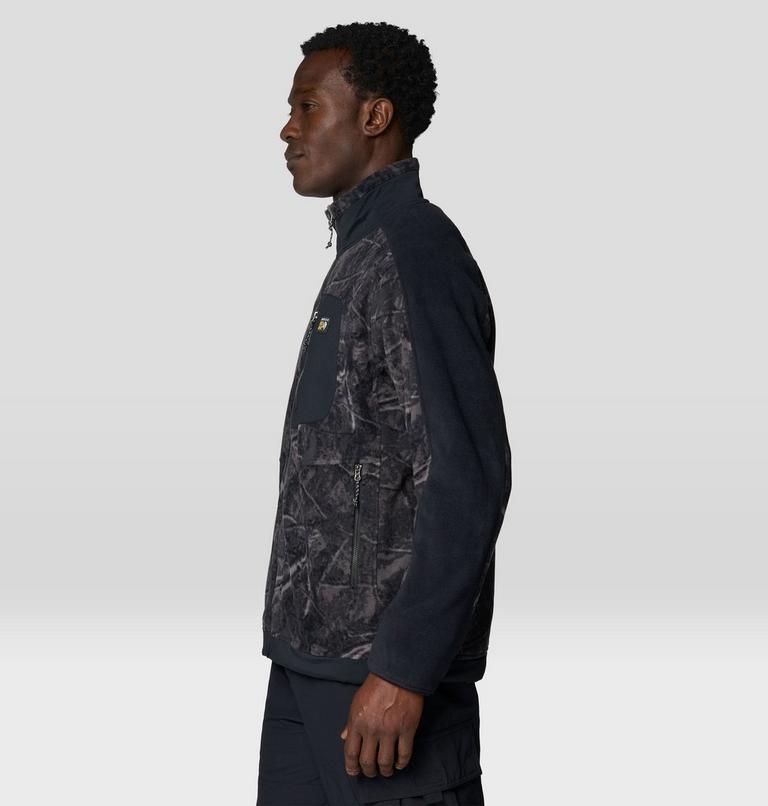 Men's Apr&egrave;s Pro Fleece Jacket, Color: Shark Treecover Print, Black, image 3