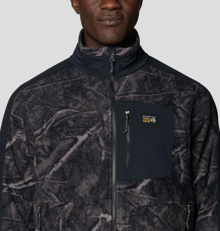 Men's Apr&egrave;s Pro Fleece Jacket, Color: Shark Treecover Print, Black, image 5