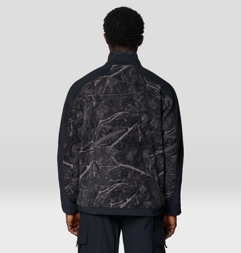Men's Apr&egrave;s Pro Fleece Jacket, Color: Shark Treecover Print, Black, image 2