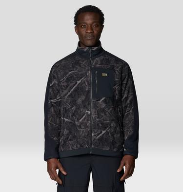Men's Apr&egrave;s Pro Fleece Jacket, Color: Shark Treecover Print, Black, image 5