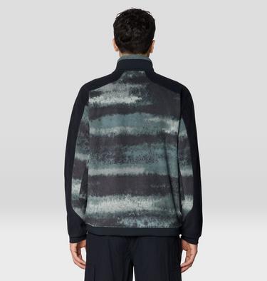 Men's Apr&egrave;s Pro Fleece Jacket, Color: Thunderhead Grey Patchwork Print, Black, image 15