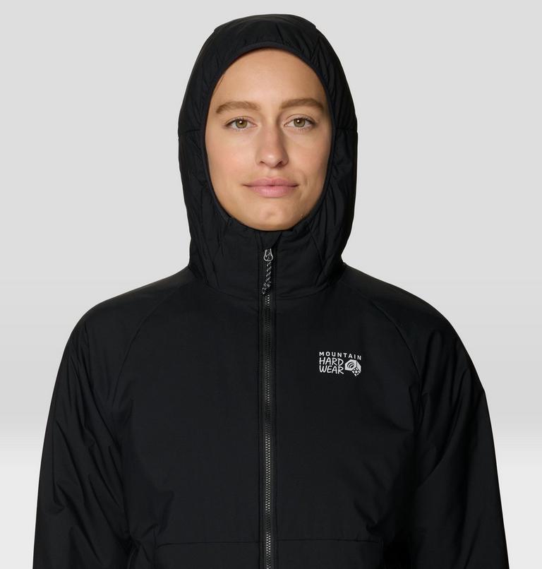 Women's Kor Alloy Hooded Jacket, Color: Black, image 4