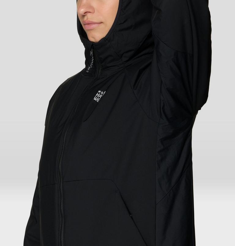 Women's Kor Alloy Hooded Jacket, Color: Black, image 7