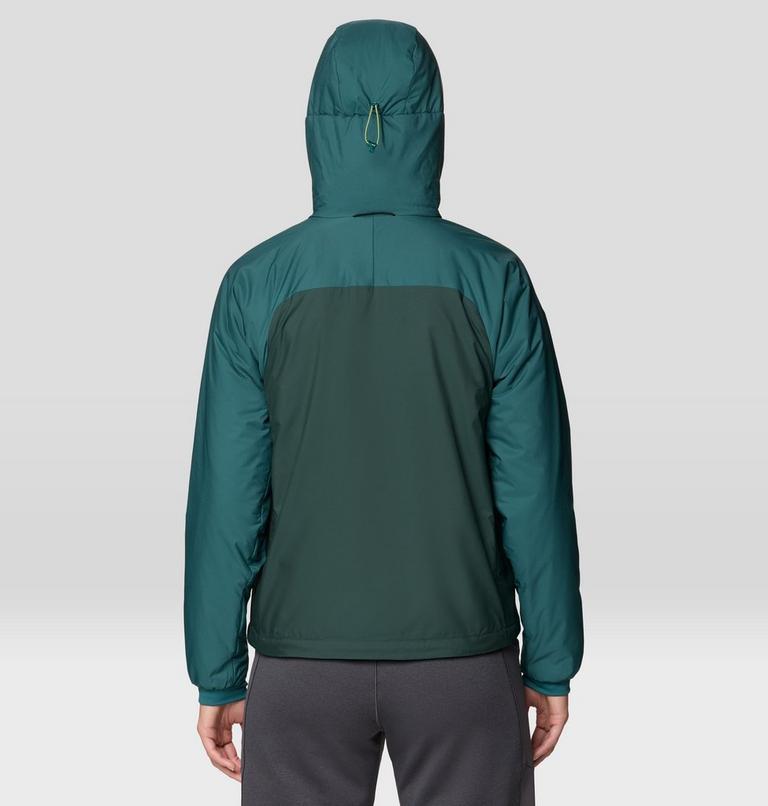 Women's Kor Alloy Hooded Jacket, Color: Aqua Green, Verve, image 2