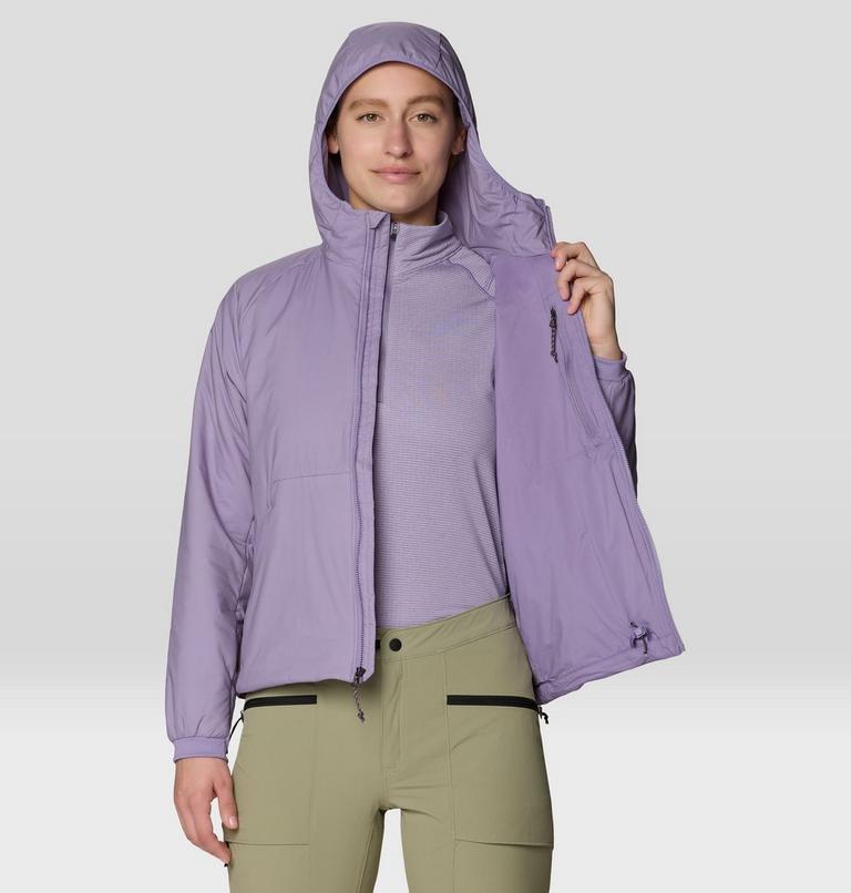 Women's Kor Alloy Hooded Jacket, Color: Violet Stone, Purple Sage, image 9