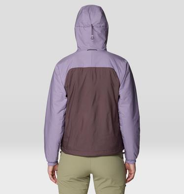 Women's Kor Alloy Hooded Jacket, Color: Violet Stone, Purple Sage, image 3