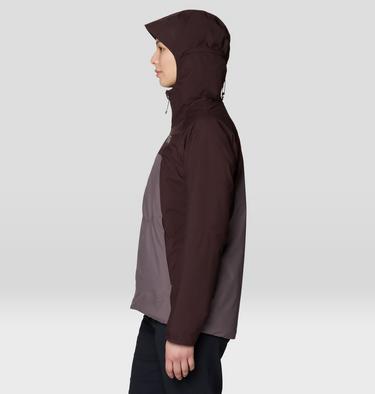 Women's Stretch Ozonic Insulated Jacket, Color: Deep Mulberry, Purple Sage, image 12