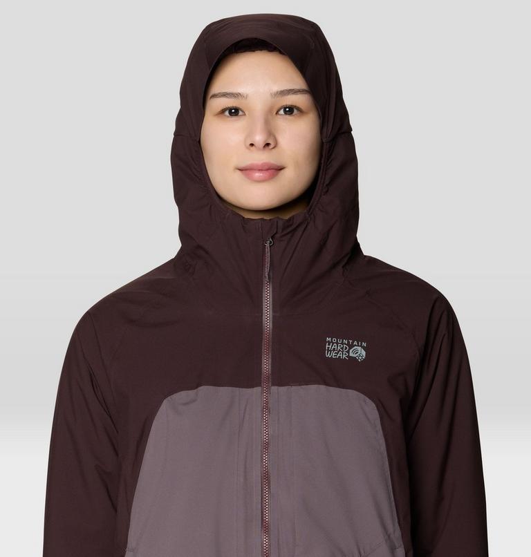 Women's Stretch Ozonic Insulated Jacket, Color: Deep Mulberry, Purple Sage, image 6