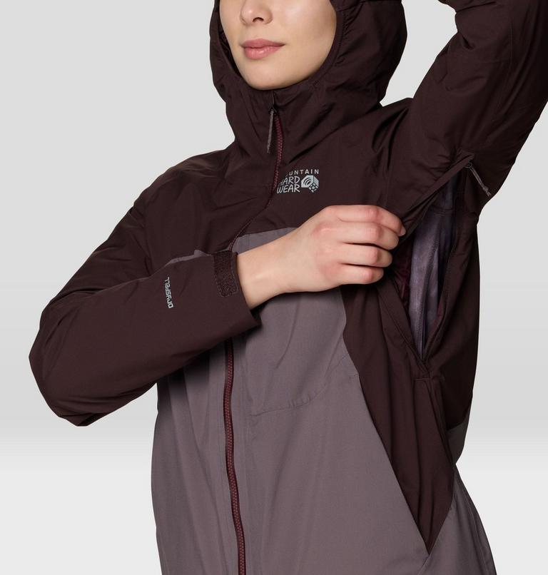 Women's Stretch Ozonic Insulated Jacket, Color: Deep Mulberry, Purple Sage, image 9