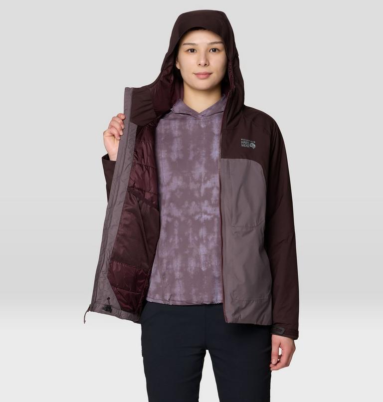 Women's Stretch Ozonic Insulated Jacket, Color: Deep Mulberry, Purple Sage, image 10