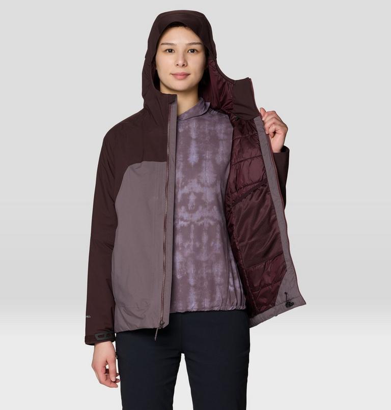 Women's Stretch Ozonic Insulated Jacket, Color: Deep Mulberry, Purple Sage, image 11