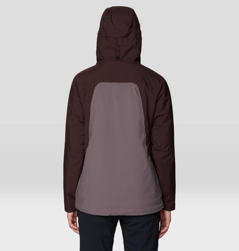 Women's Stretch Ozonic Insulated Jacket, Color: Deep Mulberry, Purple Sage, image 3