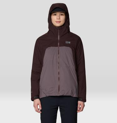 Women's Stretch Ozonic Insulated Jacket, Color: Deep Mulberry, Purple Sage, image 9