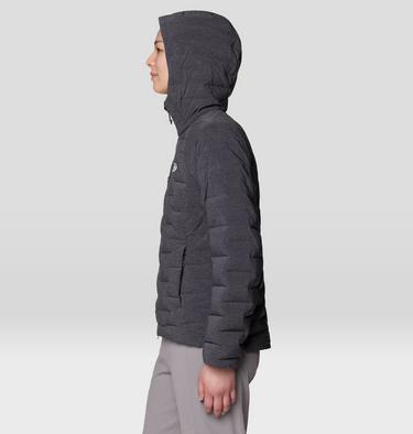 Women's StretchDown Hooded Jacket, Color: Volcanic Heather, image 7