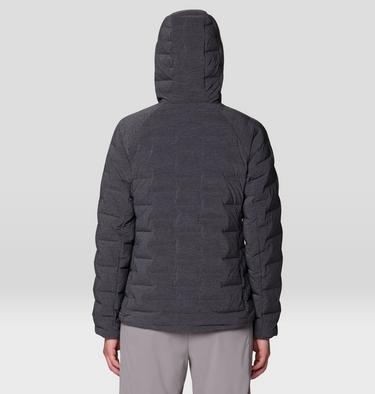 Women's StretchDown Hooded Jacket, Color: Volcanic Heather, image 4