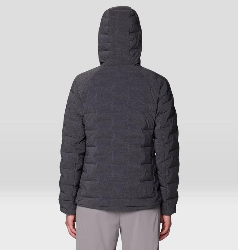 Women's StretchDown Hooded Jacket, Color: Volcanic Heather, image 2