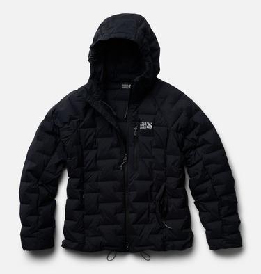 Women's StretchDown Hooded Jacket, Color: Black, image 8