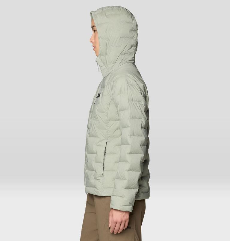 Women's StretchDown Hooded Jacket, Color: Silt Grey, image 4