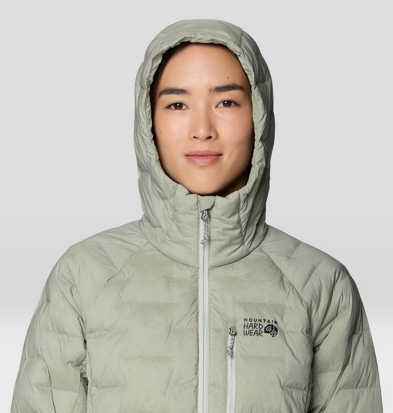 Women's StretchDown Hooded Jacket, Color: Silt Grey, image 5