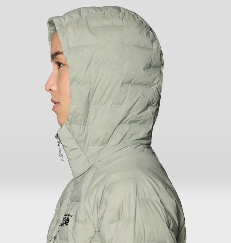 Women's StretchDown Hooded Jacket, Color: Silt Grey, image 6