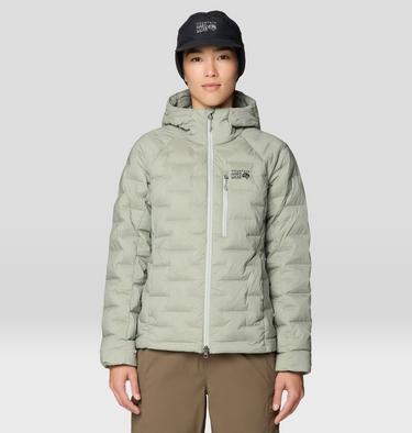 Women's StretchDown Hooded Jacket, Color: Silt Grey, image 9