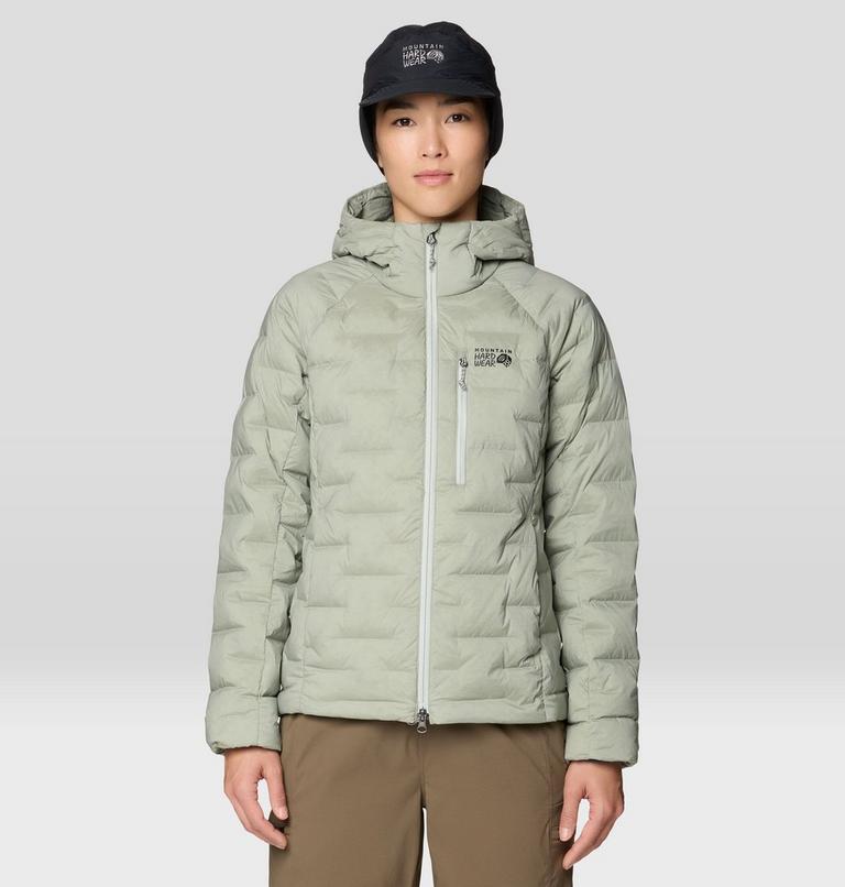 Women's StretchDown Hooded Jacket, Color: Silt Grey, image 1