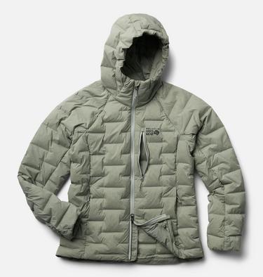 Women's StretchDown Hooded Jacket, Color: Silt Grey, image 10