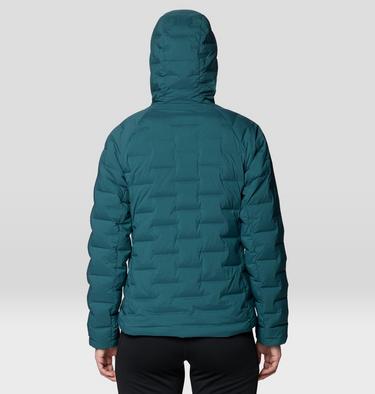 Women's StretchDown Hooded Jacket, Color: Aqua Green, image 12