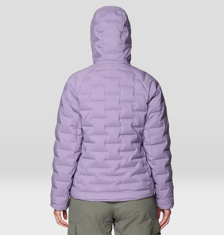Women's StretchDown Hooded Jacket, Color: Violet Stone, image 3