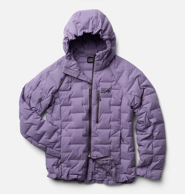Women's StretchDown Hooded Jacket, Color: Violet Stone, image 6