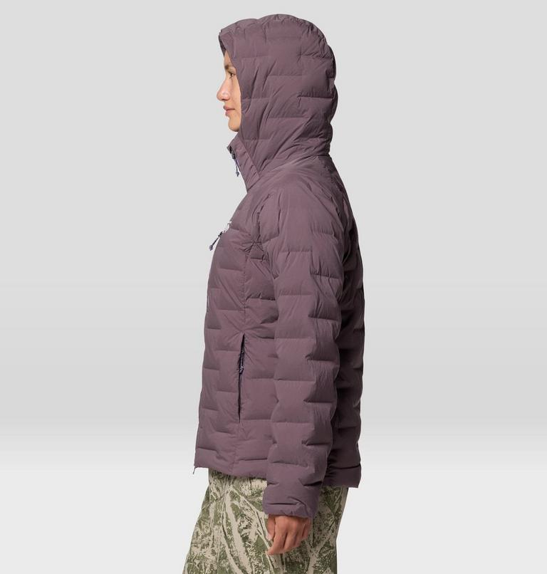 Women's StretchDown Hooded Jacket, Color: Purple Sage, Violet Stone, image 3