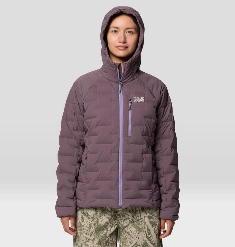 Women's StretchDown Hooded Jacket, Color: Purple Sage, Violet Stone, image 4