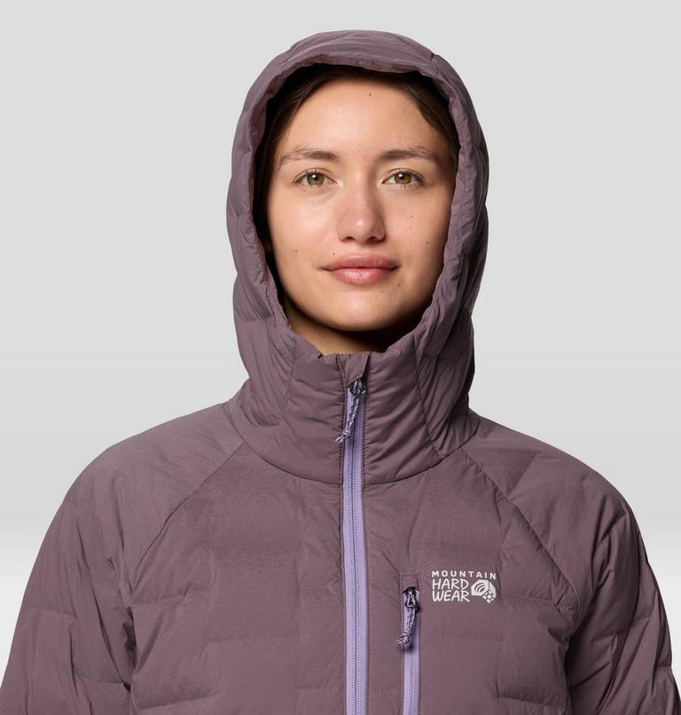 Women's StretchDown Hooded Jacket, Color: Purple Sage, Violet Stone, image 5