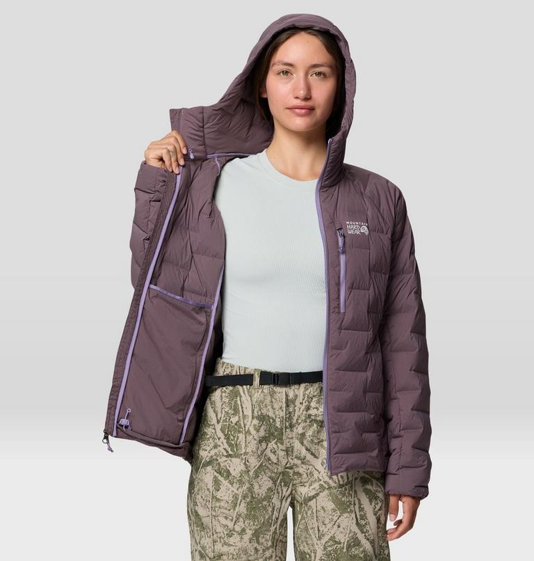 Women's StretchDown Hooded Jacket, Color: Purple Sage, Violet Stone, image 8