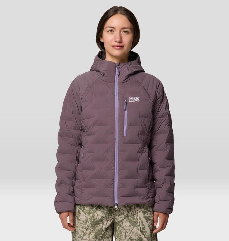 Women's StretchDown Hooded Jacket, Color: Purple Sage, Violet Stone, image 1