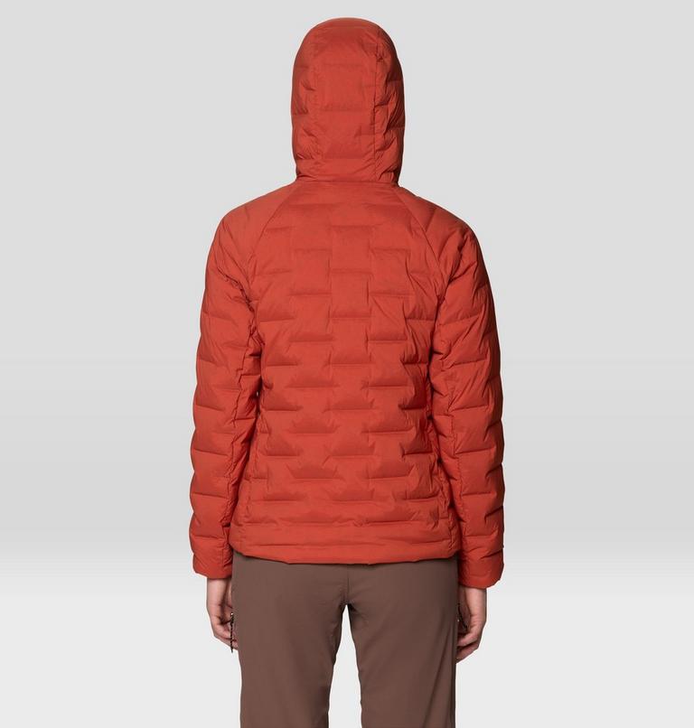 Women's StretchDown Hooded Jacket, Color: Mars Red, image 2