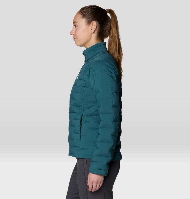 Women's StretchDown Jacket, Color: Aqua Green, image 3